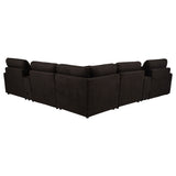 Collins Chocolate Brown 7-piece Modular Power Reclining Sectional - Ornate Home
