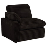 Collins Chocolate Brown Modular Power Loveseat - Ornate Home