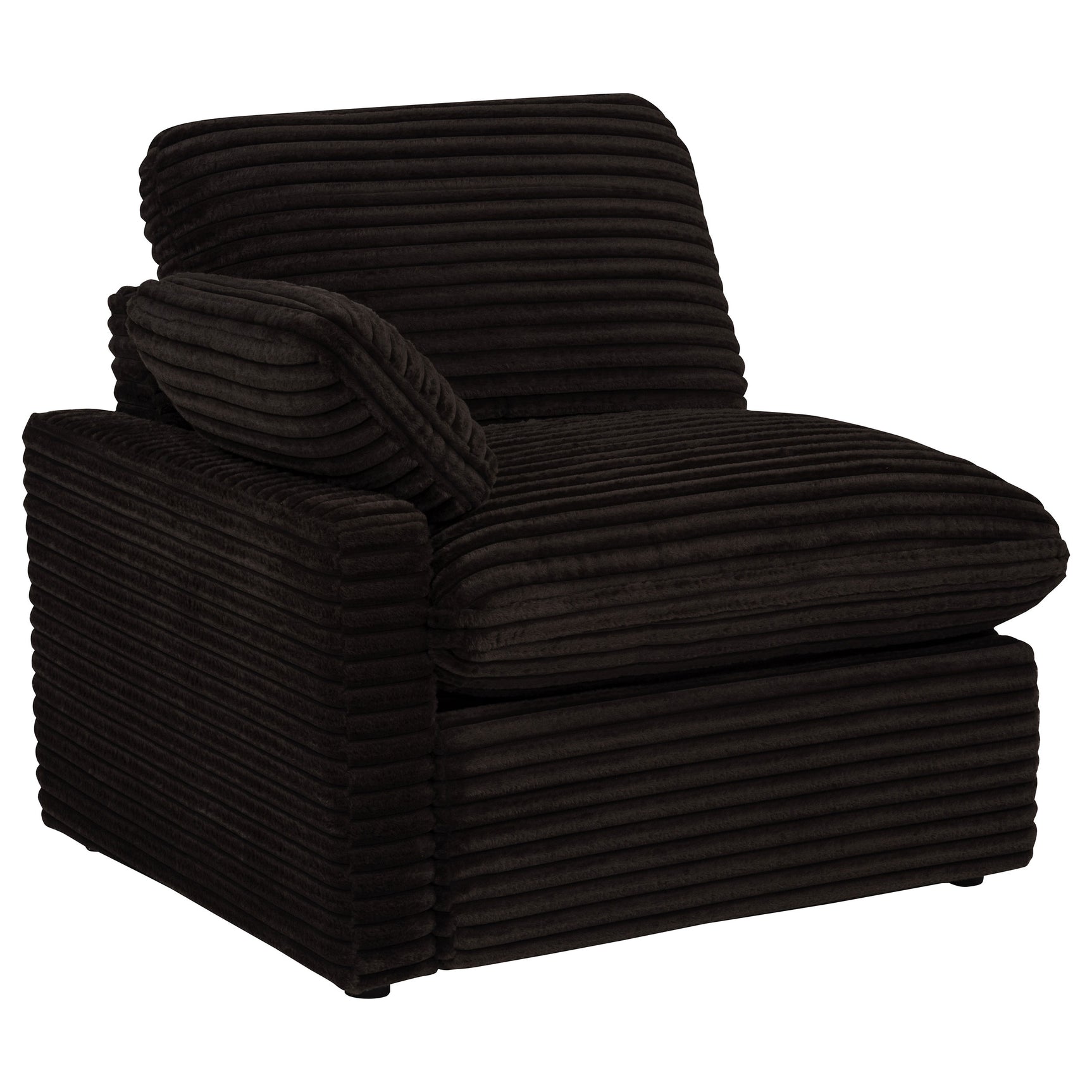 Collins Chocolate Brown Modular Power Loveseat - Ornate Home