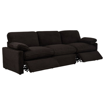 Collins Chocolate Brown Modular Power Sofa - Ornate Home