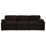 Collins Chocolate Brown Modular Power Sofa - Ornate Home