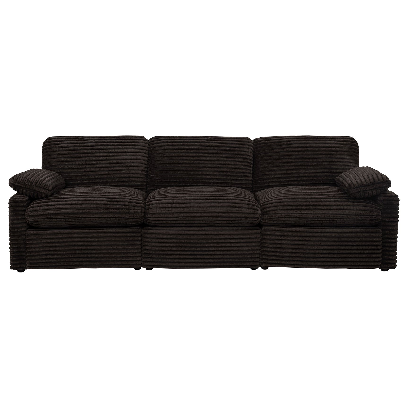 Collins Chocolate Brown Modular Power Sofa - Ornate Home