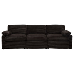 Collins Chocolate Brown Modular Power Sofa - Ornate Home