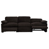 Collins Chocolate Brown Modular Power Sofa - Ornate Home