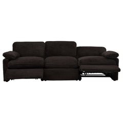 Collins Chocolate Brown Modular Power Sofa - Ornate Home