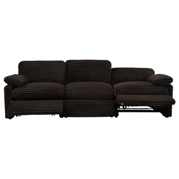Collins Chocolate Brown Modular Power Sofa - Ornate Home