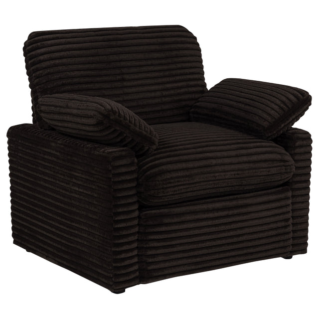 Collins Chocolate Brown Upholstered Power Recliner Chair - Ornate Home