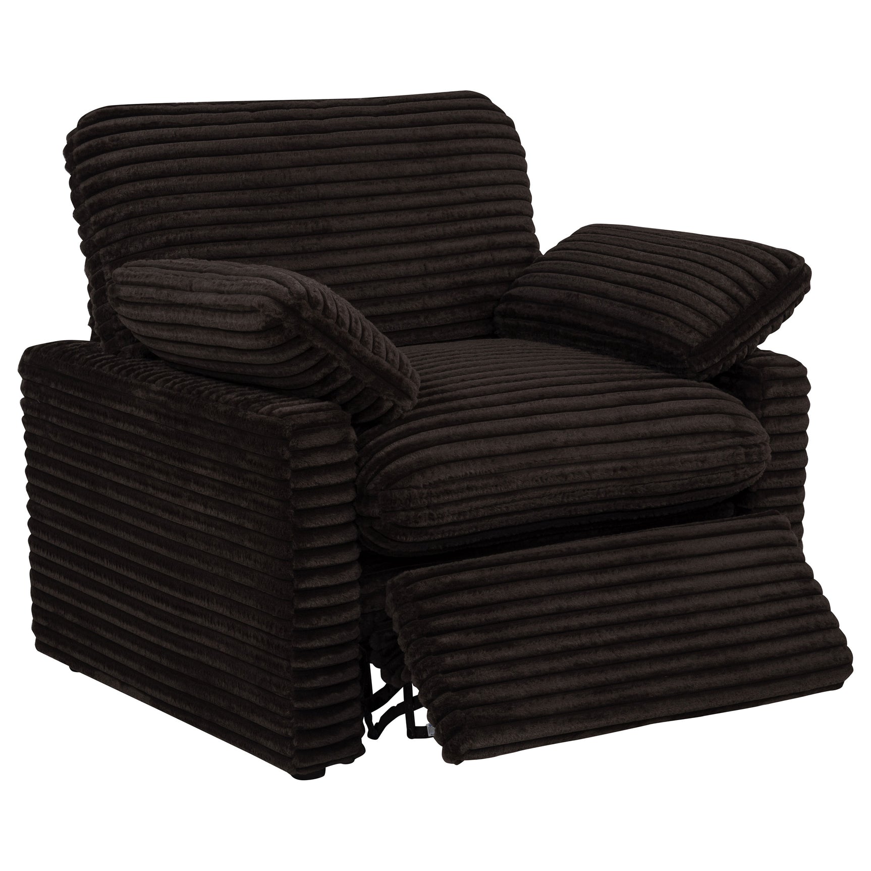 Collins Chocolate Brown Upholstered Power Recliner Chair - Ornate Home