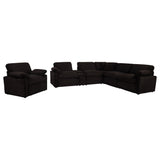Collins Chocolate Brown Upholstered Power Recliner Chair - Ornate Home