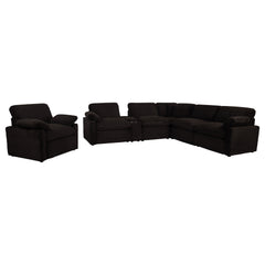 Collins Chocolate Brown Upholstered Power Recliner Chair - Ornate Home