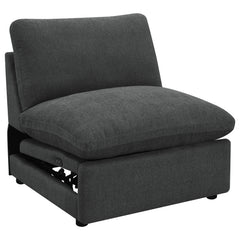 Collins Dark Grey 5-piece Modular Power Reclining Sectional - Ornate Home
