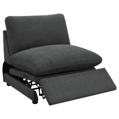 Collins Dark Grey 5-piece Modular Power Reclining Sectional - Ornate Home