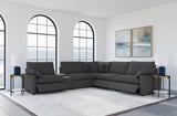 Collins Dark Grey 6-piece Modular Power Reclining Sectional - Ornate Home