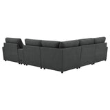 Collins Dark Grey 6-piece Modular Power Reclining Sectional - Ornate Home