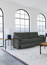 Collins Dark Grey Power Loveseat - Ornate Home