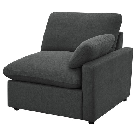 Collins Dark Grey Power Loveseat - Ornate Home