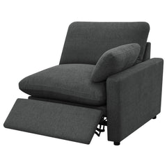 Collins Dark Grey Power Loveseat - Ornate Home