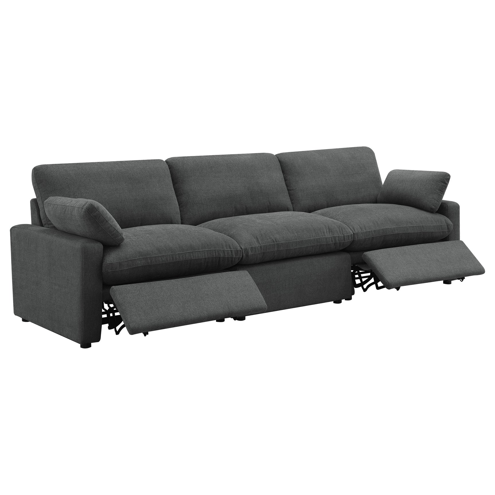 Collins Dark Grey Power Sofa - Ornate Home