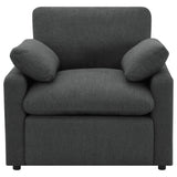 Collins Dark Grey Upholstered Power Recliner Chair - Ornate Home