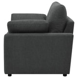 Collins Dark Grey Upholstered Power Recliner Chair - Ornate Home