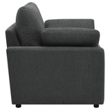 Collins Dark Grey Upholstered Power Recliner Chair - Ornate Home