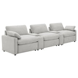 Collins Grey 5-piece Power Reclining Home Theater Seating - Ornate Home