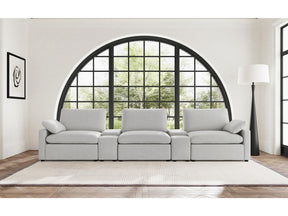 Collins Grey 5-piece Power Reclining Home Theater Seating - Ornate Home