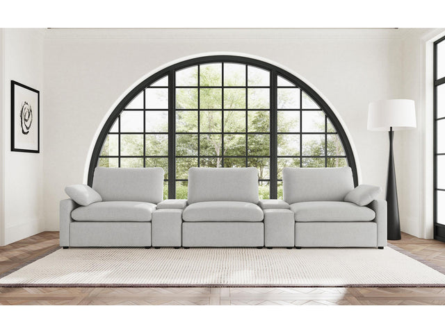 Collins Grey 5-piece Power Reclining Home Theater Seating - Ornate Home