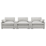 Collins Grey 5-piece Power Reclining Home Theater Seating - Ornate Home
