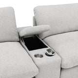 Collins Grey 5-piece Power Reclining Home Theater Seating - Ornate Home