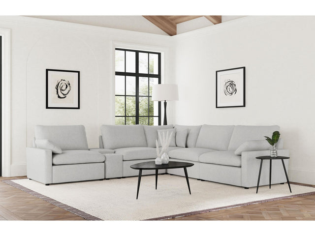 Collins Grey 6-piece Modular Power Reclining Sectional - Ornate Home