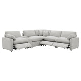 Collins Grey 6-piece Modular Power Reclining Sectional - Ornate Home