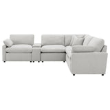 Collins Grey 6-piece Modular Power Reclining Sectional - Ornate Home