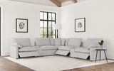 Collins Grey 7-piece Modular Power Reclining Sectional - Ornate Home