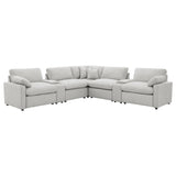 Collins Grey 7-piece Modular Power Reclining Sectional - Ornate Home