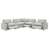 Collins Grey 7-piece Modular Power Reclining Sectional - Ornate Home