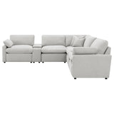 Collins Grey 7-piece Modular Power Reclining Sectional - Ornate Home