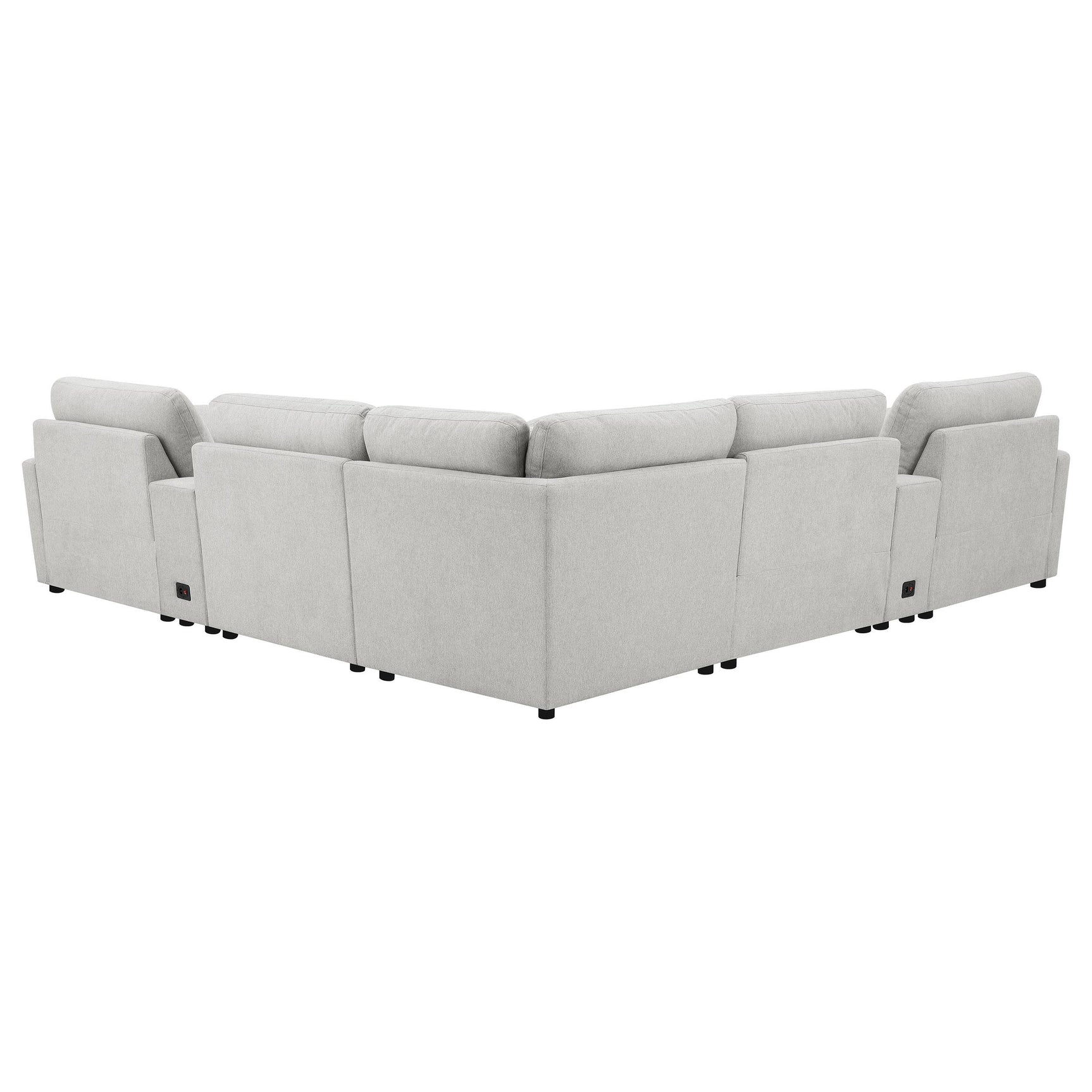 Collins Grey 7-piece Modular Power Reclining Sectional - Ornate Home