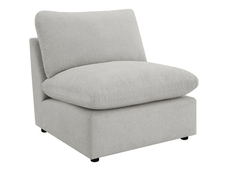 Collins Grey Armless Chair - Ornate Home