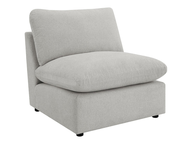 Collins Grey Armless Chair - Ornate Home