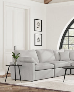 Collins Grey Armless Chair - Ornate Home