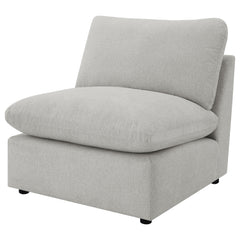 Collins Grey Armless Chair - Ornate Home