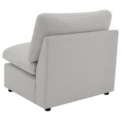 Collins Grey Armless Chair - Ornate Home