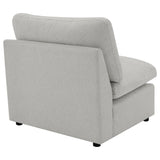Collins Grey Armless Chair - Ornate Home