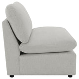 Collins Grey Armless Chair - Ornate Home