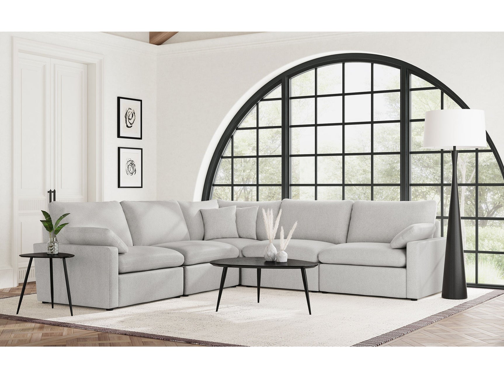 Collins Grey Modular Power Reclining Sectional Sofa Set - Ornate Home