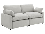 Collins Grey Power Loveseat - Ornate Home