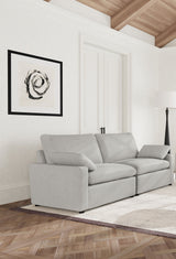 Collins Grey Power Loveseat - Ornate Home