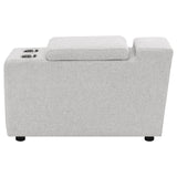 Collins Grey Upholstered Modular Storage Console - Ornate Home