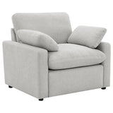 Collins Grey Upholstered Power Recliner Chair - Ornate Home